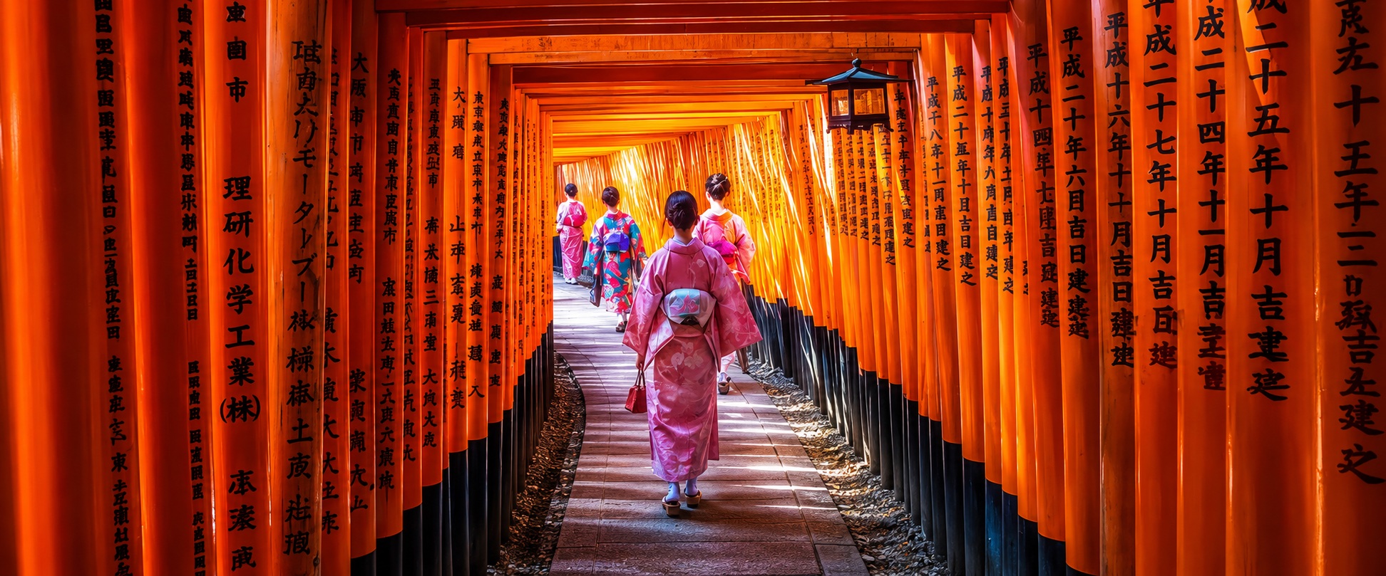 Endless red torii gates of Fushimi Inari Shrine, Kyoto — Japanify Tours walking tour